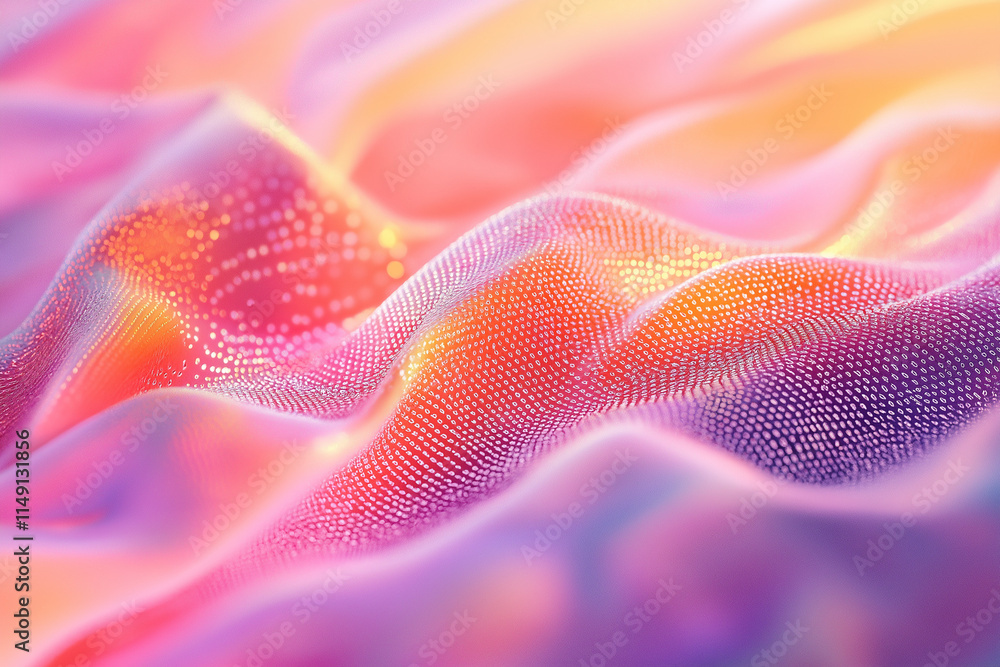 Poster big data visualization. digital background. analytics representation. wave of particles. 4k renderin