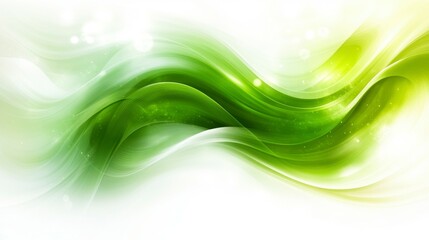 Abstract green blurred background in widescreen format, with soft gradients of green, creating a soothing and subtle effect, ideal for use in nature-inspired or peaceful-themed projects.