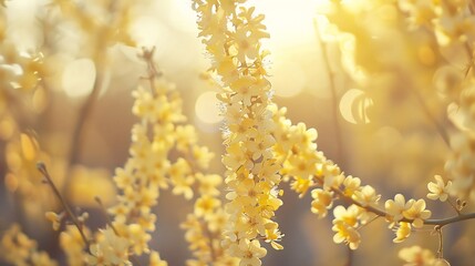Golden Hour Blossoms: A Springtime Serenade