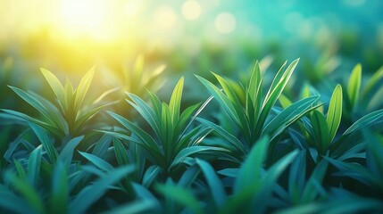 Beautiful abstract blurred tree leaves in nature with sunlight and bokeh effects, capturing the essence of a public park, perfect for promoting eco-conscious designs.