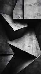 Black and White Geometric Abstract