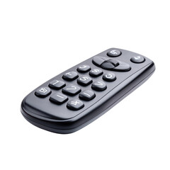 Modern TV remote control with large buttons