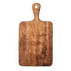 Rustic wooden cutting board with handle