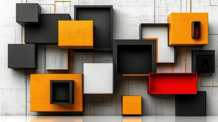 White abstract geometric pattern with digital precision, ideal for use as a versatile background for technology, business, or digital marketing content, offering a clean and professional look.