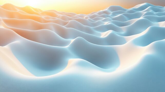 Elegant abstract white background featuring soft, abstract wave patterns, ideal for design and artistic projects focused on simplicity, modernity, and fluid movement.