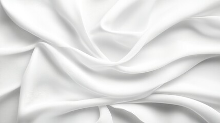 Obraz premium Elegant abstract white background with smooth waves and artistic shapes, providing a serene and minimalist design perfect for modern art, branding, or design presentations.
