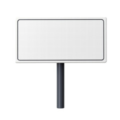 Blank road sign on a pole ready for customization