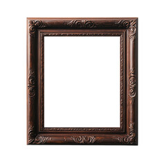 Ornate vintage wooden picture frame