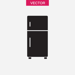 Freezer, refrigerator icon.vector flat black simple illustration for web and app..eps