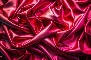 Obraz premium Luxurious Pink and Red Shiny Fabric Background Texture - Abstract Draped Textile