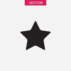 Obraz premium Star icon. vector flat black simple illustration for web and app..eps