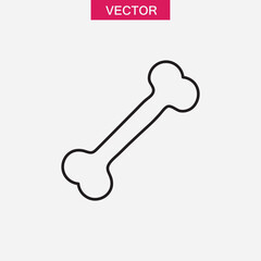 Bone icon, vector linear illustration for web and app..eps