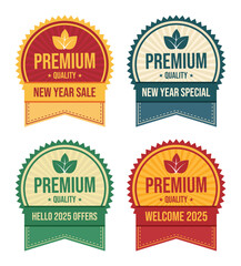 Set of Promotional Badge, set of labels, Natural product badge vector set, Organic products label.