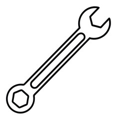 wrench isolated on white background