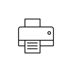 Copy, device, printer icon. vector flat black linear illustration for web and app..eps