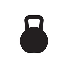 Kettlebell, sports, weight icon. vector flat black trendy style illustration for web and app..eps
