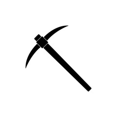 Mining pickaxe icon, vector flat black trendy style illustration for web and app..eps