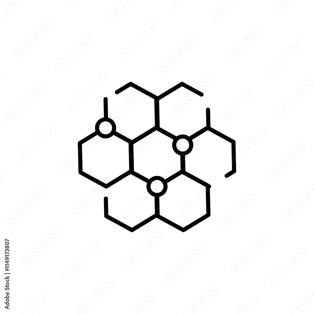 Poster polyester fabric icon. vector flat black linear illustration for web and app..eps