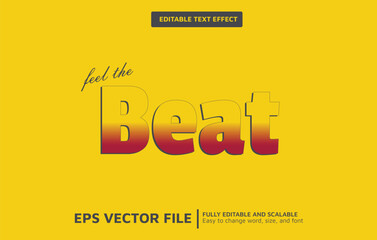 Obraz premium Red and Yellow Text Effect