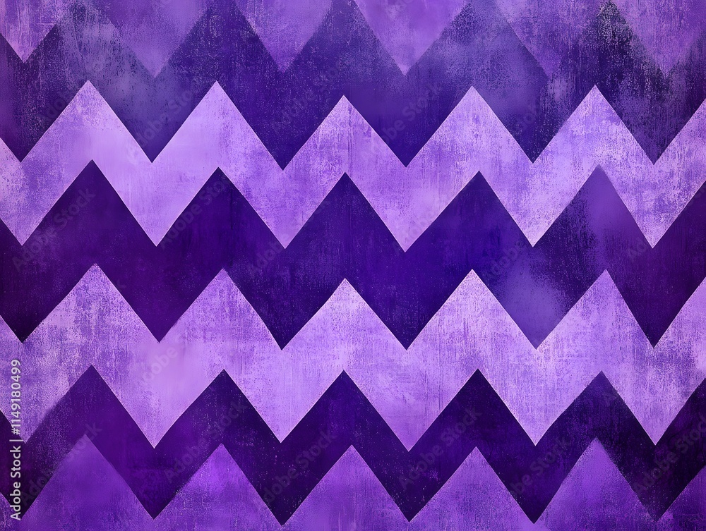 Poster a textured background featuring purple zigzag patterns.