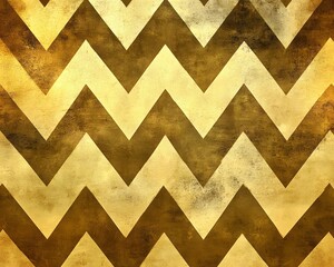 A textured golden zigzag pattern with a metallic sheen, suitable for backgrounds or designs.