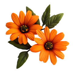 Vibrant Orange Gerbera Daisies  Blooming Flowers  Floral Arrangement  Botanical Beauty