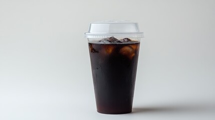 Iced Coffee in a Plastic Cup