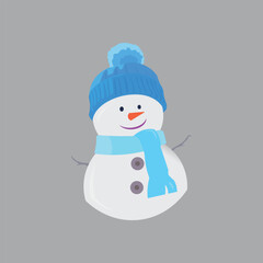 Blue Snowman