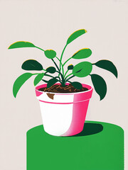 Fototapeta premium plant in pot