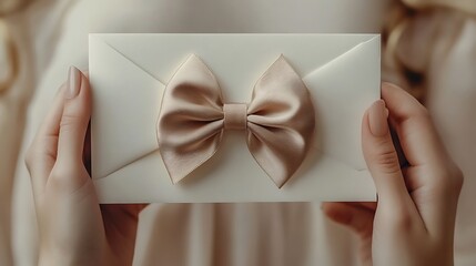 Celebrating moments elegant invitations with ribbon photography