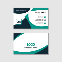 Modern creative business card design template.