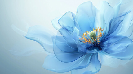 Obraz premium Blue Flowers Background Wallpaper