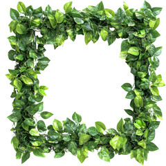 Square Green Leaf Frame