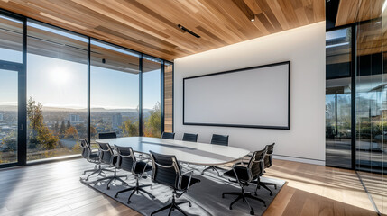 空白の広告掲示板のモックアップ