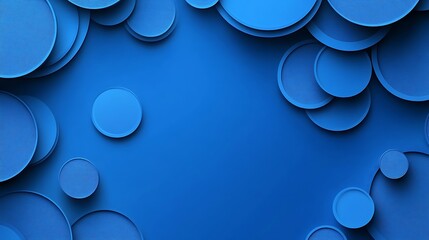Dynamic blue circles background design digital art abstract theme