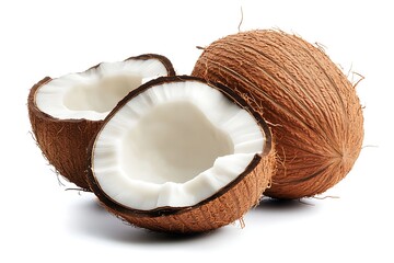 coconut palm tree isolated on white background