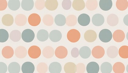 Fototapeta premium Pastel Circles Pattern Abstract Background Design