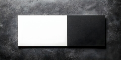 Abstract Background Illustration: Black and White Mockup