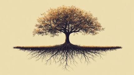 At the base of a mighty tree, its roots spread deep into the ground. These roots are the silent anchors, providing stability and nourishment. They are a testament to the tree's connection with the ear