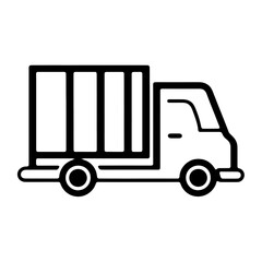 truck with box PNG transparent