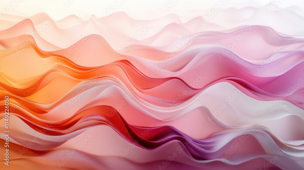 Poster abstract pink and orange wave pattern elegant swirling background for design projects