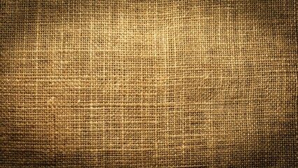 Dark rustic textured jute fabric with soft golden light effects, texture, rustic,  texture