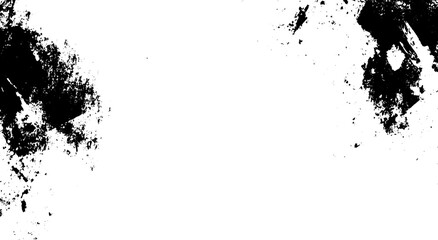 Grunge Ink Splatter Corner Border Texture Vector Background