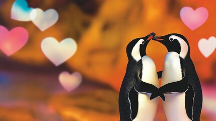Another Pair of Hugging Penguins
