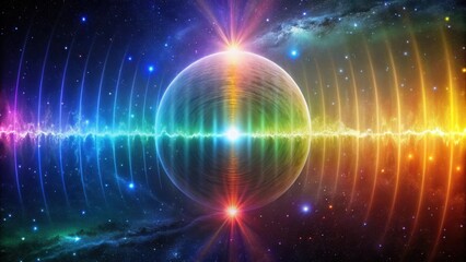 Fototapeta premium Electromagnetic Spectrum Visualisation in Space, gamma rays
