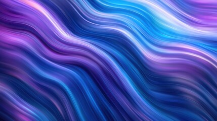Obraz premium Abstract Blue and Purple Swirling Waves Background Dynamic Fluid Motion Design for Digital Art, Website, and Wallpaper