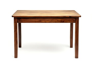 wooden desk without drawers