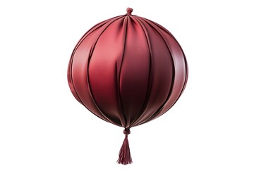 Obraz premium maroon balloon on white background