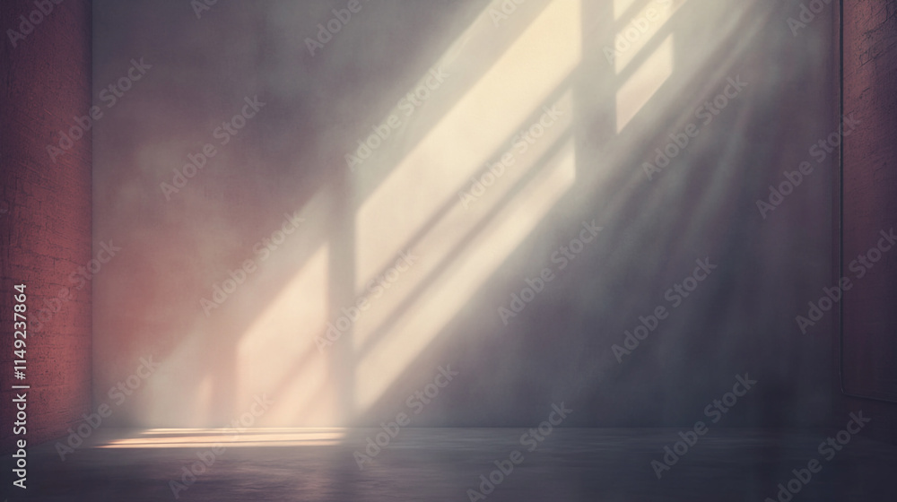 Poster soft light beams enter through a window creating a serene atmosphere indoors.