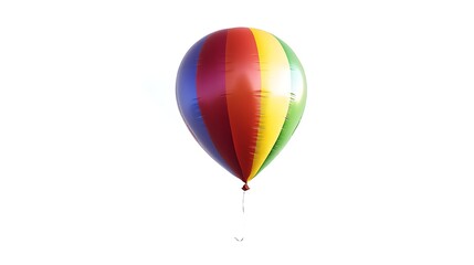 Obraz premium rainbow balloon on white background